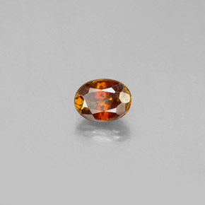 0,75 ctw natürlicher orangefarbener Sphalerit, Oval Schliff, SI