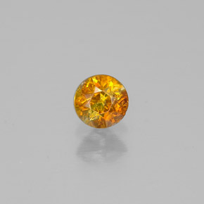 0,30 ctw natürlicher orangefarbener Sphalerit, Rundschliff, VS-SI