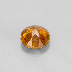 0,57 ctw natürlicher orangefarbener Sphalerit, Rundschliff, VS-SI