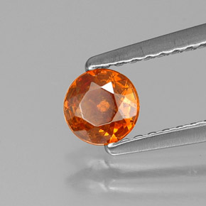 0,40 ctw natürlicher orangefarbener Sphalerit, Rundschliff, VS-SI