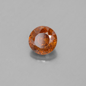 1,39 ctw natürlicher orangefarbener Sphalerit, Rundschliff, SI