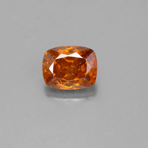 1,50 ctw natürlicher orangefarbener Sphalerit, Kissenschliff, SI
