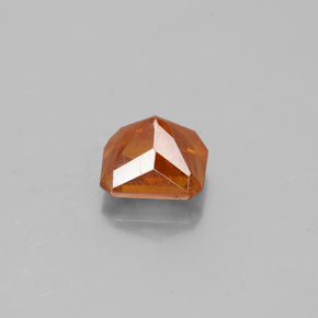 1,22 ctw natürlicher orangefarbener Sphalerit, Smaragdschliff, SI