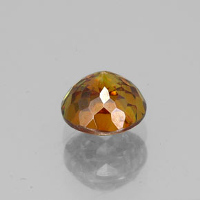 1,15 ctw natürlicher orangefarbener Sphalerit, Rundschliff, VS-SI