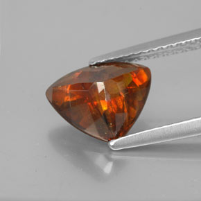 2,74 ctw natürlicher orangefarbener Sphalerit, Trillion, SI