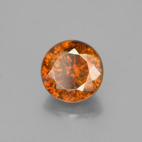 1,97 ctw natürlicher orangefarbener Sphalerit, Rundschliff, SI