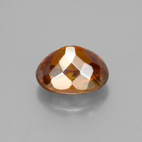 2,12 ctw natürlicher orangefarbener Sphalerit, Oval Schliff, SI