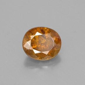 1,81 ctw natürlicher Gold Sphalerit, Oval Schliff, SI