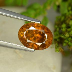 2,18 ctw natürlicher orangefarbener Sphalerit, Oval Schliff, SI