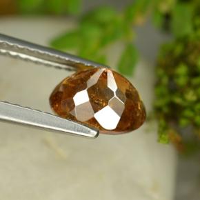 2,18 ctw natürlicher orangefarbener Sphalerit, Oval Schliff, SI