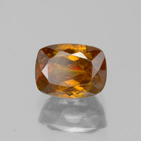 1,63 ctw natürlicher orangefarbener Sphalerit, Kissenschliff, SI