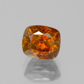1,56 ctw natürlicher orangefarbener Sphalerit, Kissenschliff, SI