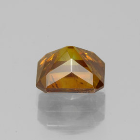 1,60 ctw natürlicher orangefarbener Sphalerit, Smaragdschliff, SI