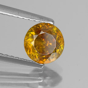 1,30 ctw natürlicher orangefarbener Sphalerit, Rundschliff, SI