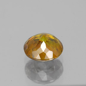 1,30 ctw natürlicher orangefarbener Sphalerit, Rundschliff, SI