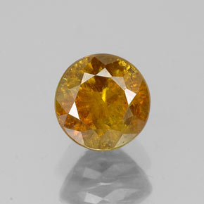 0,95 ctw natürlicher Gold Sphalerit, Rundschliff, SI