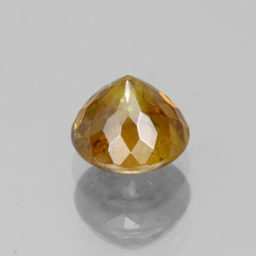 0,95 ctw natürlicher Gold Sphalerit, Rundschliff, SI