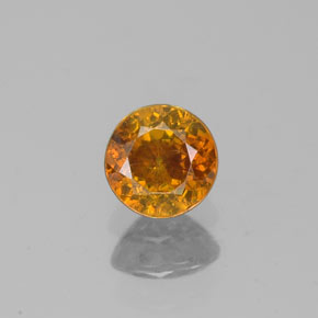 0,44 ctw natürlicher Gold Sphalerit, Rundschliff, SI