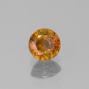 0,44 ctw natürlicher Gold Sphalerit, Rundschliff, SI