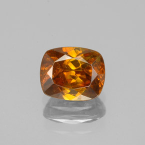 1,25 ctw natürlicher orangefarbener Sphalerit, Kissenschliff, VS-SI