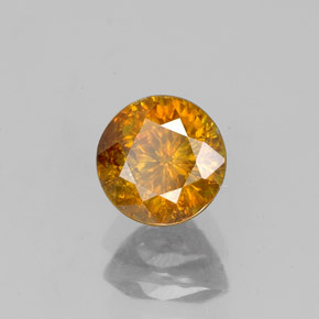 1,10 ctw natürlicher Gold Sphalerit, Rundschliff, SI