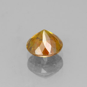 1,01 ctw natürlicher orangefarbener Sphalerit, Rundschliff, SI