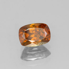 1,07 ctw natürlicher orangefarbener Sphalerit, Kissenschliff, SI