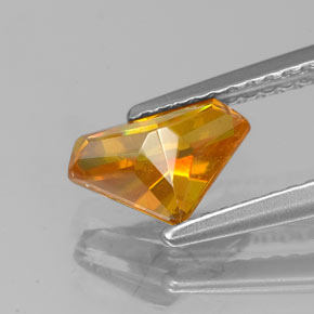 1,20 ctw natürlicher orangefarbener Sphalerit, Fantasieschliff, VS-SI