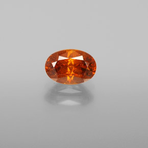 0,93 ctw natürlicher orangefarbener Sphalerit, Oval Schliff, VS-SI