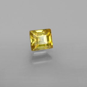 0,66 ctw natürlicher Gold Sphalerit, Quadrat, VVS-VS