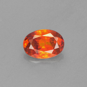 1,22 ctw natürlicher orangefarbener Sphalerit, Oval Schliff, VS