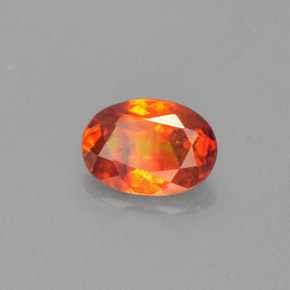 1,22 ctw natürlicher orangefarbener Sphalerit, Oval Schliff, VS