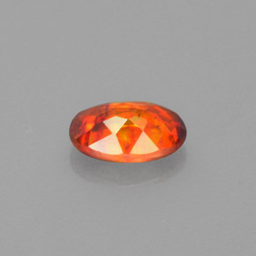 1,22 ctw natürlicher orangefarbener Sphalerit, Oval Schliff, VS
