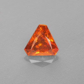 1,01 ctw natürlicher orangefarbener Sphalerit, Fantasieschliff, VS