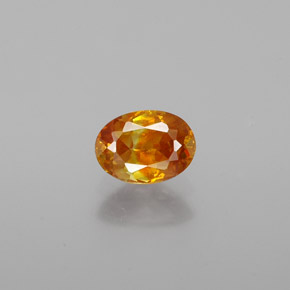 0,71 ctw natürlicher Gold Sphalerit, Oval Schliff, VS
