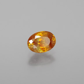 0,71 ctw natürlicher Gold Sphalerit, Oval Schliff, VS