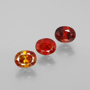  ct natürliche Rotorange Sphalerit-Edelsteine, Oval Schliff, VS