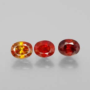  ct natürliche Rotorange Sphalerit-Edelsteine, Oval Schliff, VS