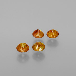  ct natürliche gelb-gold Sphalerit-Edelsteine, Rund Schliff, VS-SI