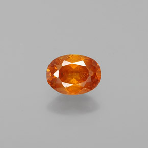 0,73 ctw natürlicher orangefarbener Sphalerit, Oval Schliff, VS