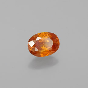0,73 ctw natürlicher orangefarbener Sphalerit, Oval Schliff, VS