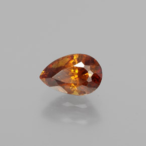 9,17 ctw natürlicher gelb-gold Sphalerit, Birnenform, VS-SI