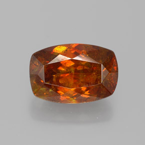 3,48 ctw natürlicher orangefarbener Sphalerit, Fantasieschliff, SI
