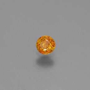0,20 ctw natürlicher Gold Sphalerit, Rundschliff, VS