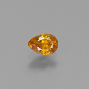 0,47 ctw natürlicher Gold Sphalerit, Birnenform, VS