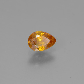 0,47 ctw natürlicher Gold Sphalerit, Birnenform, VS