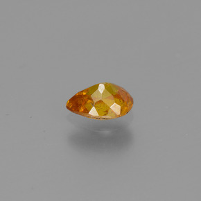 0,47 ctw natürlicher Gold Sphalerit, Birnenform, VS
