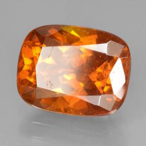 4,09 ctw natürlicher orangefarbener Sphalerit, Kissenschliff, VS-SI