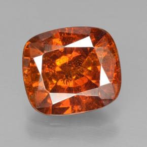 2,98 ctw natürlicher orangefarbener Sphalerit, Kissenschliff, VS-SI