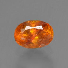 0,54 ctw natürlicher orangefarbener Sphalerit, Oval Schliff, VS-SI